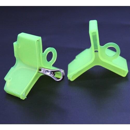 60Pcs Polyethylene 1# 2# 3# 4# 5# Fishing Treble Hooks Safety Protector Holders Case Bonnets Hooks Covers Case Black/Green