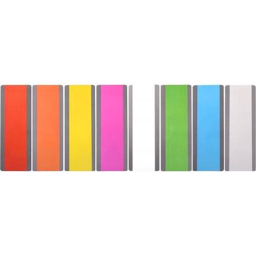 8 Pieces Large Size Guided Reading Strips Highlight Colored Overlays Colorful Bookmark Reading Tracking Rulers For Dyslexics