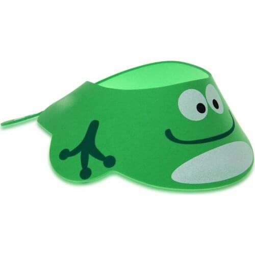 ABWE Best Sale Baby Kid Toddler Bath Shower Cap Hat Wash Hair Shampoo Shield Adjustable Green