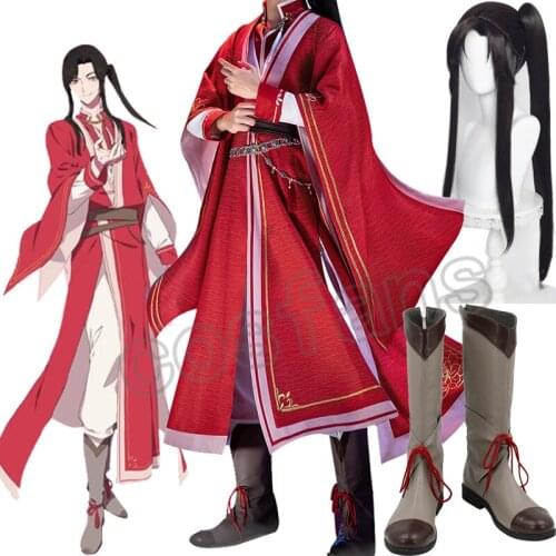 Anime Tian Guan Ci Fu Cosplay Hua Cheng San Lang Ver Red Costume Heaven Officials Bless HuaCheng Cosplay Costumes