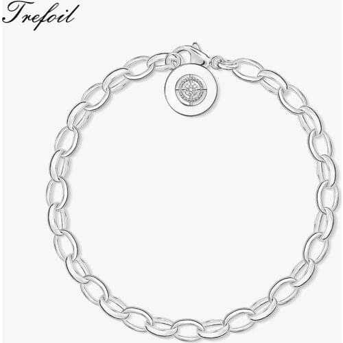 Charm Bracelets Star with Lobster Clasp, 925 Sterling Silver Fashion Jewelry Trendy Charm Carrier Gift for Women Girls 2018 New