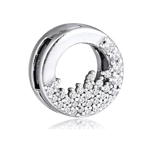 New Fashion Silver 925 Sterling Fits Pandora Bracelets on Hand Reflexions Sparkling Icicles Clip Making Free Shipping