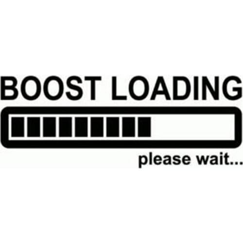 Black/Sliver Car Sticker Creative Boost Loading Please Wait Funny Stickers Decals Vinyl Sticker On Car Styling C300