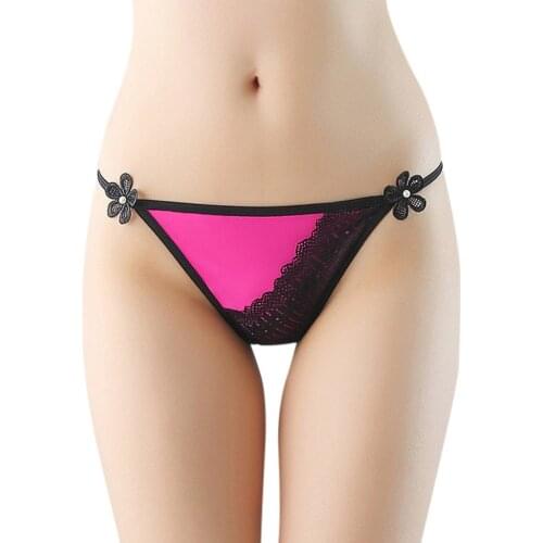 Floral Women Underweare Sexy Lingerie Strap Low Waist Girls Panties Thong Seamless Lace Pants Sexy Underwear Women Clothes