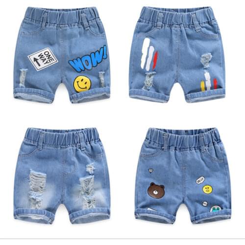 2020 Summer Boys Denim Shorts Cartoon Shorts For Kids 1-8years Children Pants Toddler Trousers Clothing