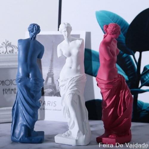European Home Decoration Resin Statue Modern Abstract Art Mini Goddess Broken Arm Sculpture Art Sketch Model Creativity