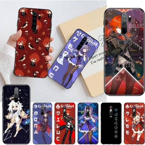 Hot Game Genshin Impact Phone Case for Redmi 9A 8A 7 6 6A Note 9 8 8T Pro Max Redmi 9 K20 K30 Pro