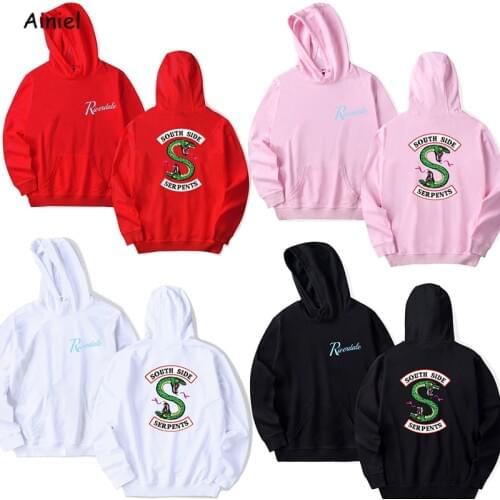 Riverdale Hoodies Sweatshirts Cosplay Costume South Side Serpents Riverdale Loose Sports Tops Hoody Hoodies Men Women Clothing