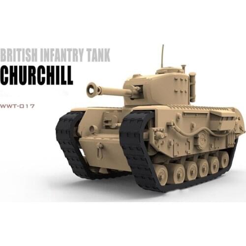 Creative Q Edition Tank Model DIY Assembly Model Kits for British Churchill Infantry Tank Kits