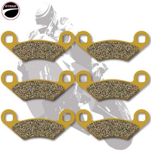 Motorcycle Brake Pads Front+Rear For POLARIS ATV 500 Predator TLD 03-07 500 Sportsman x 2 EFI 07-09 700 Sportsman x 2 2008