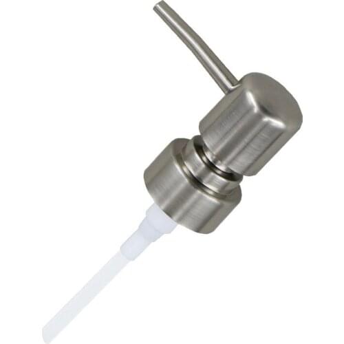 Bathroom Liquid Soap Dispenser Nozzle Universal Hand Replacement Lotion Shampoo Pump with Plastic Jar Tube Press Fittings