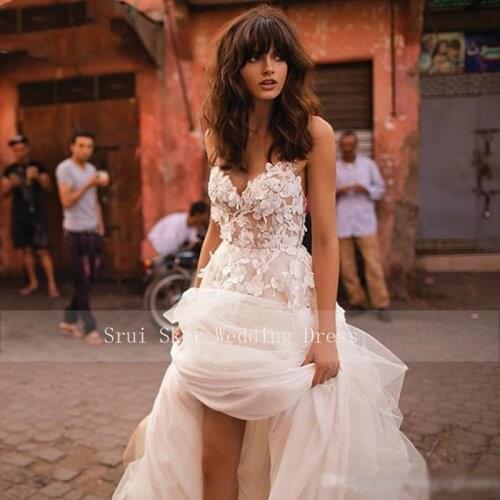 New Sweetheart Wedding Dresses Princess A-Line Tulle Gowns Open Back Appliqued Dresses Custom Made 2019