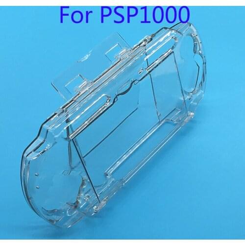 10Pcs Clear Transparent Hard Case Protective Cover Shell for Sony PlayStation Portable PSP 1000 console Crystal Body Protector