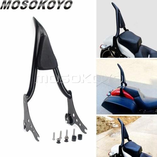 For Harley Black Detachable Passenger Backrest Sissy Bar 22'' for Softail Sport Glide Low Rider S FXLRS FXLR FLSB 2018-2021 2020