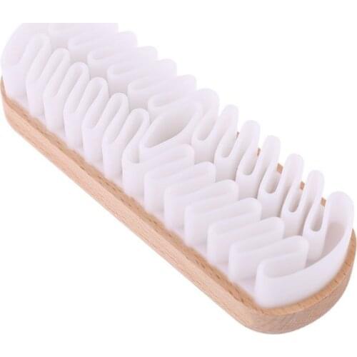Decontamination Brush D-type Suede Leather Velvet Snow Boots Shoes Cleaning Brushes Water-free Convenient Shoe Care