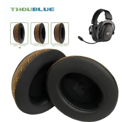 THOUBLUE Ear Pads Cushions Temperature Color Changing Earpads Replacement For Havit H2002d