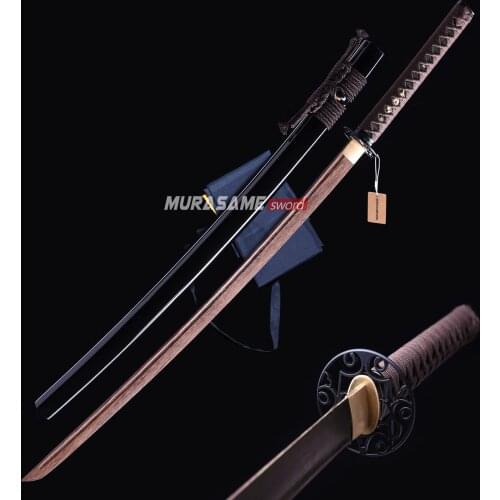 High Quality Wooden Katana Sword Bushido Training Rosewood Full Tang Blade