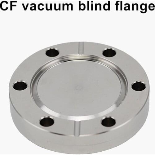 CF16/25/35/50/63/80/100/150/200/250 High Vacuum Flange Blind Flange Blank Flange CF Plug Blind End Cap Stainless Steel 304