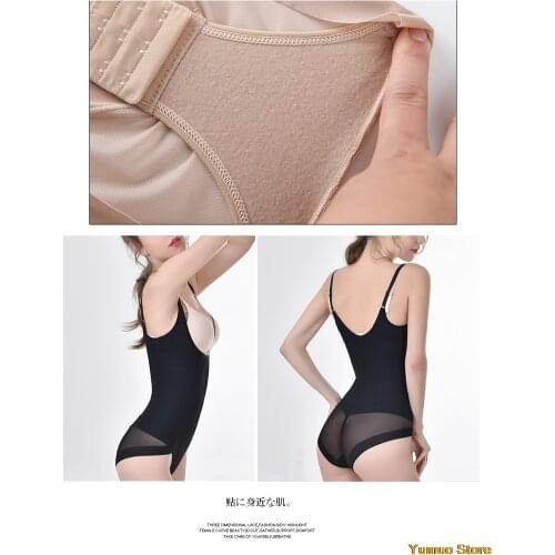 Women Waist Trainer Shape Wear Thong BodysuitSeamlessOpen BustBodyTummywomenSSlimmingUnderwearShaper ShapewearPostpartumRecovery