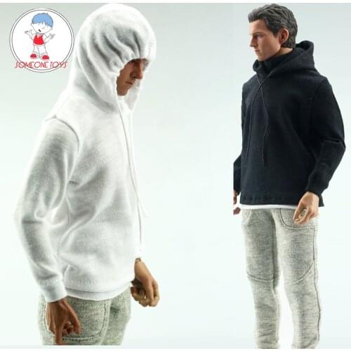 1/6 Scale Gray Hoodie Sweatshirt Sweater Sport Pants Clothes Accessory for 12 Inches PHicen Male soldier Action Figure Body