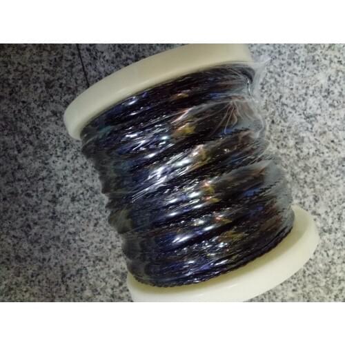 1 Reel DIY 8-core Earphone Audio Upgrade cable for headphone Headset Single Crystal Copper 25M black New