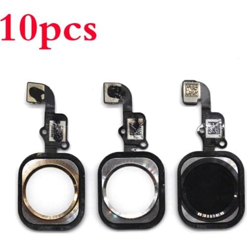 10pcs Home Button Flex Cable for iPhone 6 4.7'' 6G 6S Plus 5S Menu Sensor Replacement Parts