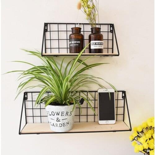 2Pieces/Lot Storage rack Organizer Organizador Basket Rattan Storage Living Room Wall Hook Oрганайзер Oрганайзер الشاي الصواني