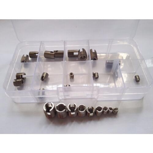 27pcs M2-M6 Stainless Steel Self-tapping Screws Threaded Braces Assortment Set High Q