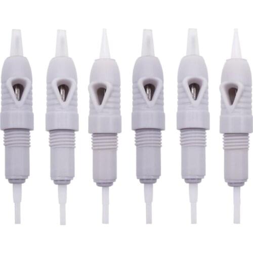 50PCS Mixed Size 8MM Screw Tattoo Cartridges Needles Permanent Makeup CHARMANT Machine MicroNeedles For Eyebrow Lip