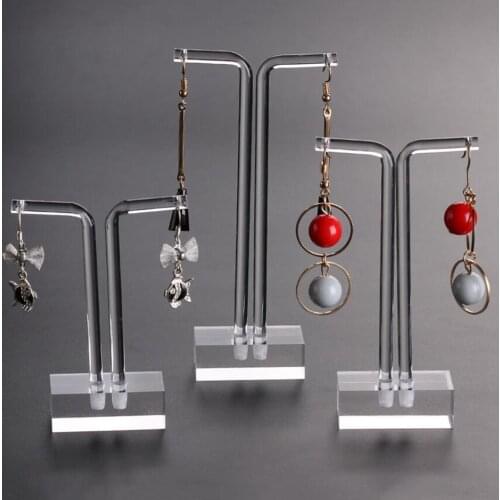 Acrylic T-bar Jewelry Tree Stand, Earring Holder, Hanging Jewelry Organizer,for Necklaces Bracelet Earrings and Ring 3pcs