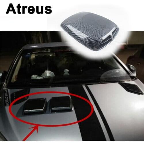 Atreus Carbon Fiber Car Decorative Air Flow Vent Cover Hood Stickers For BMW e46 e39 e36 Audi a4 b6 a3 a6 c5 Renault duster Lada