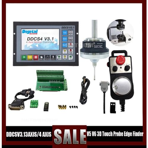 DDCSV3.1 3/4 Axis 500Khz G-Code Offline Controller Replace Mach3 USB CNC Controller for CNC Drilling Milling