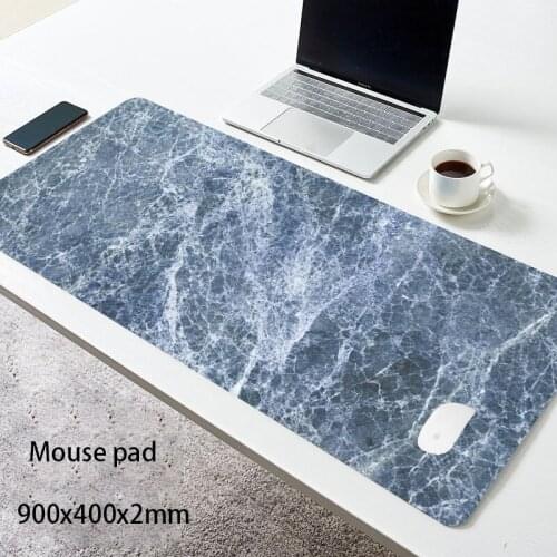 Large Marble Grain Soft Mouse Pad Office Computer Desk Mat Modern Table Game Keyboard Laptop Cushion Accessories