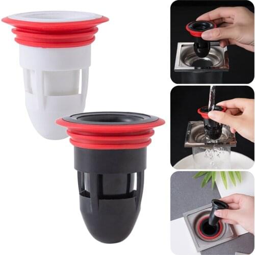 New Shower floor filter floor drain cover one-way drain valve deodorizer 99% of the sewer diameter floor drain core