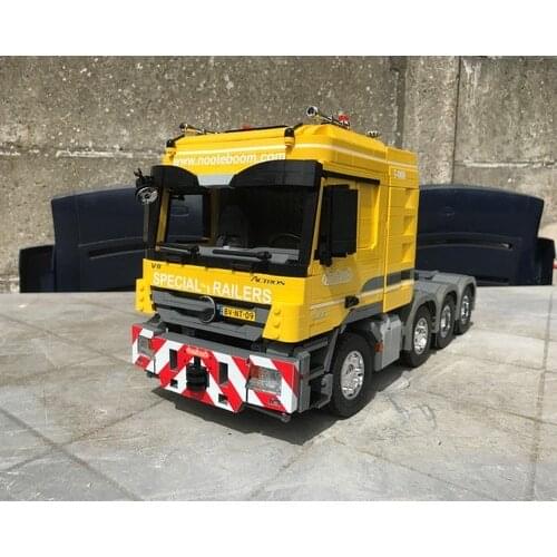 MOC-6075 3619 truck Actros 4160 MP3 semi trailer RC tractor model assembly technology building block children birthday toy gift