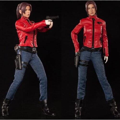 Collectiable Model X-TOYS 1/6 Scale X-021 Claire Red Jacket Clothes Boots Accessories for 12" Female Medium Bust Female Body