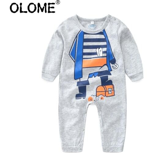 OLOME Infant baby Onesie Cotton Baby Boys and Girls Romper Suit Cute Newborn Jumpsuit Baby Clothes from 0 to 3 Months
