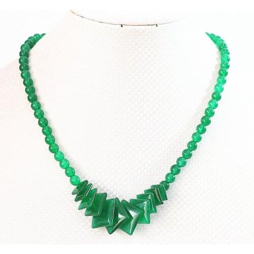 Beautiful Yellow jades malaysia chalcedony stone 6-14mm square diagonal beads diy jewelry necklace making 18"B631