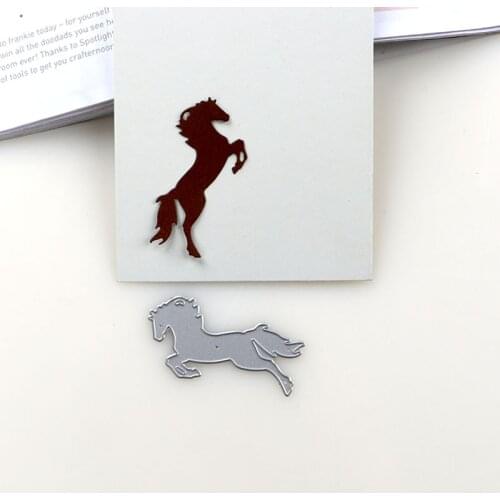 DUOFEN METAL CUTTING DIES 2019 New rising up horse stencil for DIY papercraft projects Scrapbook Paper Album