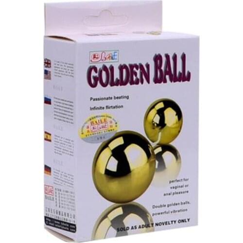 Mutispeed Sex Toys Clitoris Stimulator Ben Ball Vaginal Ball Kegel Exercise Golden Dual Vibrating Egg for Women TD0107