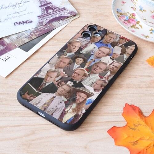 For iPhone Niles Crane Collage Print Soft Matt Apple iPhone Case