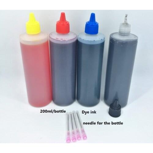 YOTAT 4*200ml/bottle universal Compatible Refill Dye Ink kit Replacement For HP/Canon/Brother/Epson/Lexmark Printer