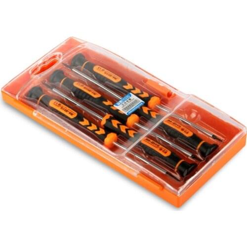 JAKEMY JM-8121 High quality plastic diy repair tool kit non-slip handle special insulated cr-v screwdriver set