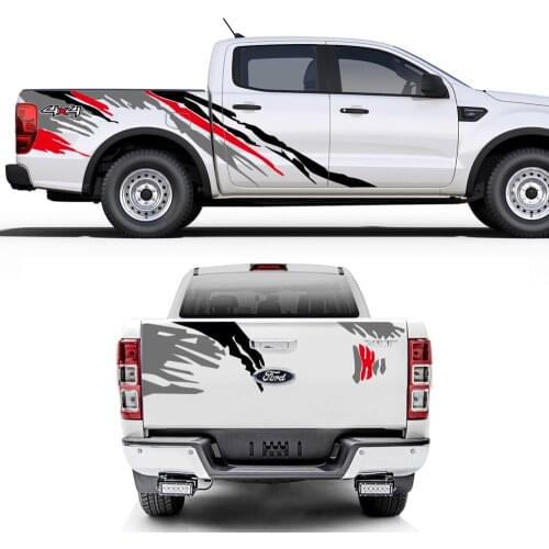 Car Whole Stickers For Ford Ranger Raptor Pickup Isuzu Dma Nissan NAVARA Toyota Hilux Auto Vinyl Styling Car Tuning Accessories
