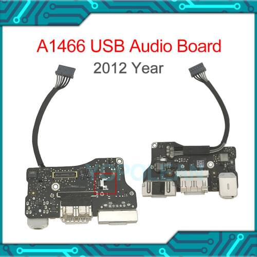 Original I/O USB Power Audio Board DC Jack 820-3214-A For MacBook Air 13" A1466 2012 Year