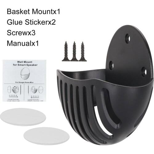 Portable Wall Mount Holder For Google Home Mini Speaker Kitchen Bedroom Hanger Stand Practical Convenient Bracket Accessories