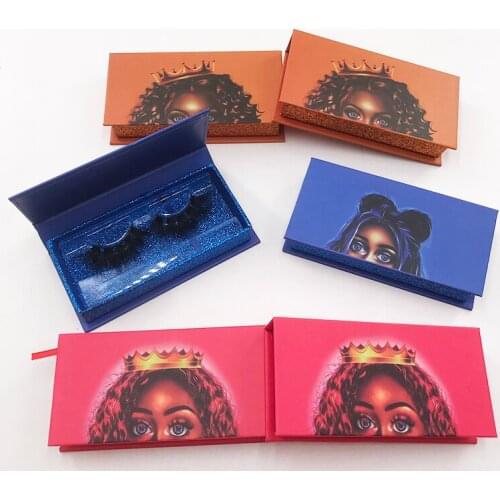 Wholesale False Eyelash Packaging Fashion New Empty Eyelash Packaging Box Rectangle Magnetic Box