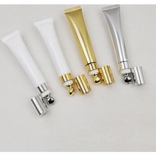 5pcs 20ml Empty Cosmetic Container for Eye Cream Massage Essential Refillable Bottle Lip Balm Eyes Gel Mask Metal Top Soft Tube