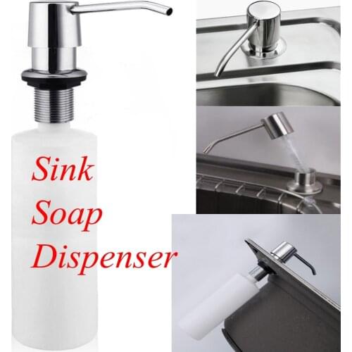 Sink Soap Dispenser Kitchen Sink Detergent Liquid Soap Dispensers ABS Plastic Bottle 300ml Bathroom Hand Sanitizer Dispenser