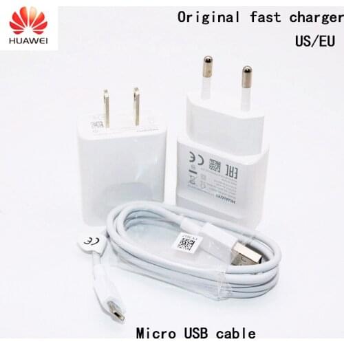 Original EU US Huawei Mate 10 Lite charging 5V2A charger and micro cable for p8 p9 p10 lite mate 10 lite Honor 8x 7x y5 y6 y7 y9